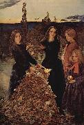 Sir John Everett Millais Herbstlaub oil painting artist